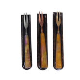 CH Resin Hookah Forks - Resin Finish - Rose Gold - Crown Hookah
